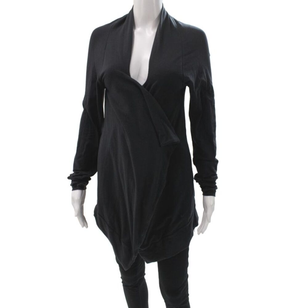 Nike Womens Pullover V-Neck Dri-Fit Black Long Sleeve Athleisure Size S